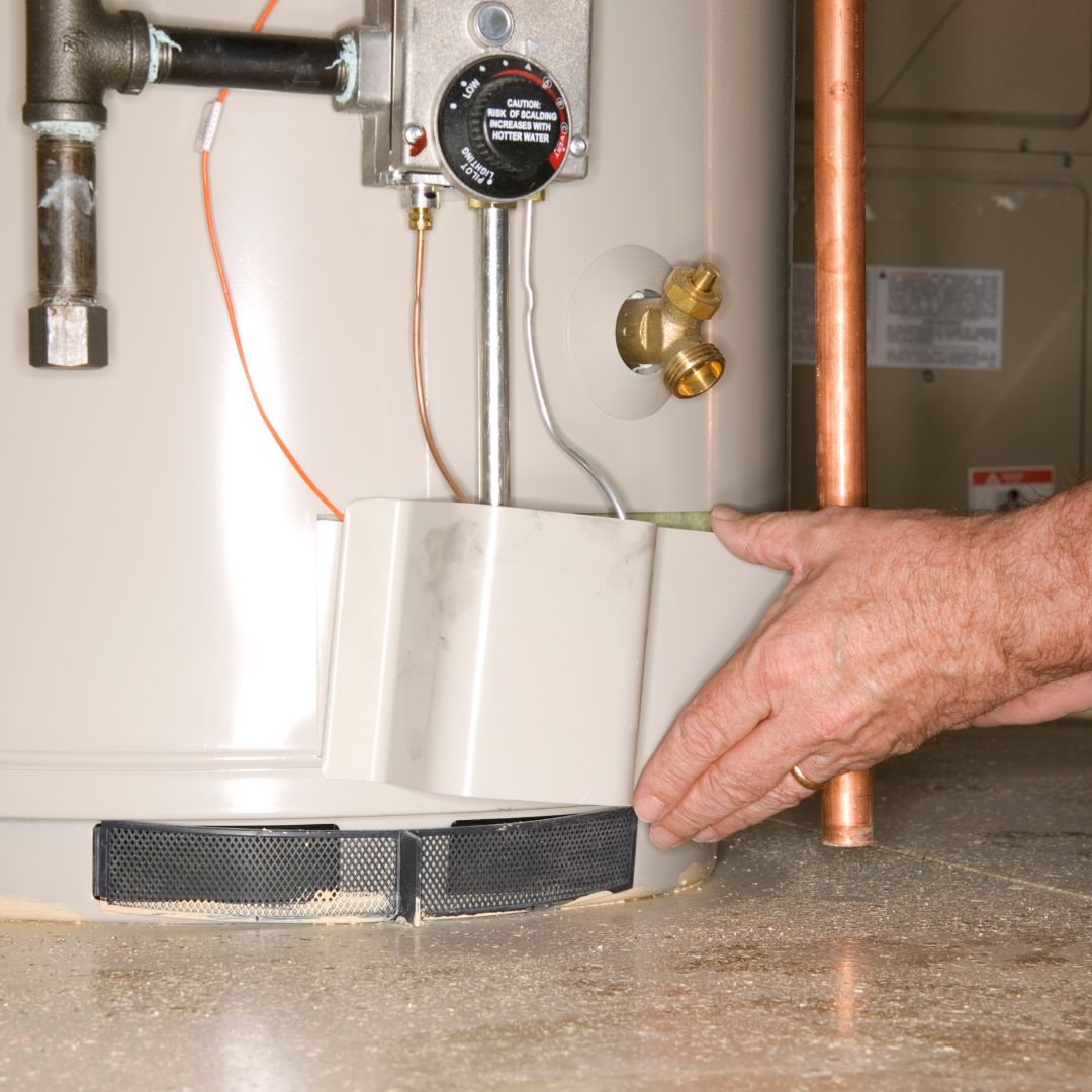 opening panel on hot water tank