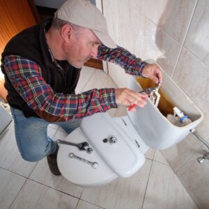 fixing toilet