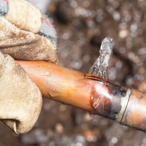 burst pipe