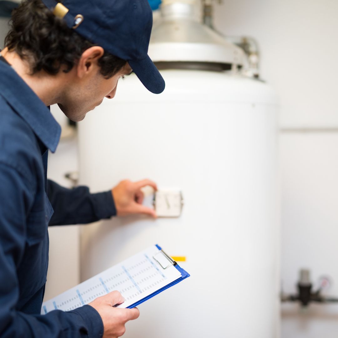 adjusting hot water heater