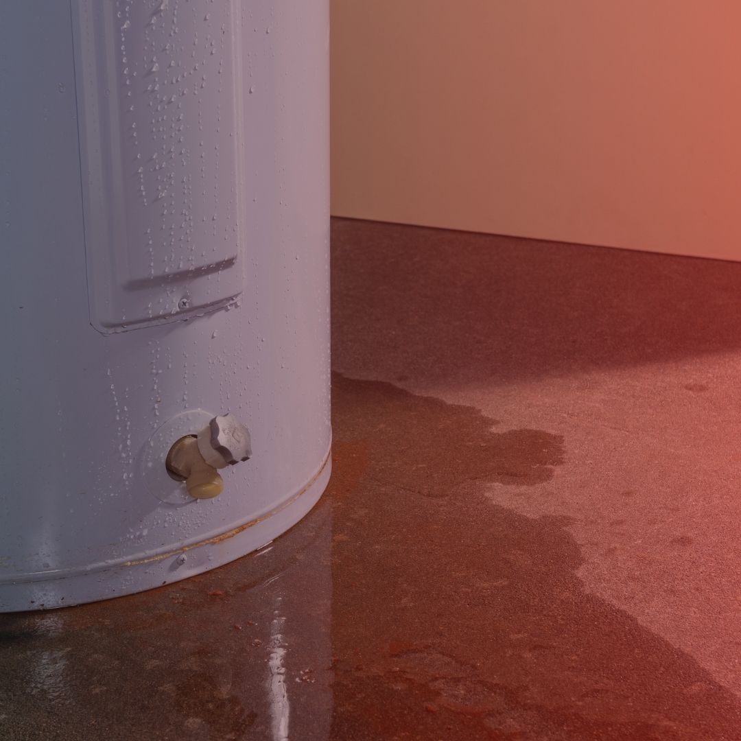 damaged water heater